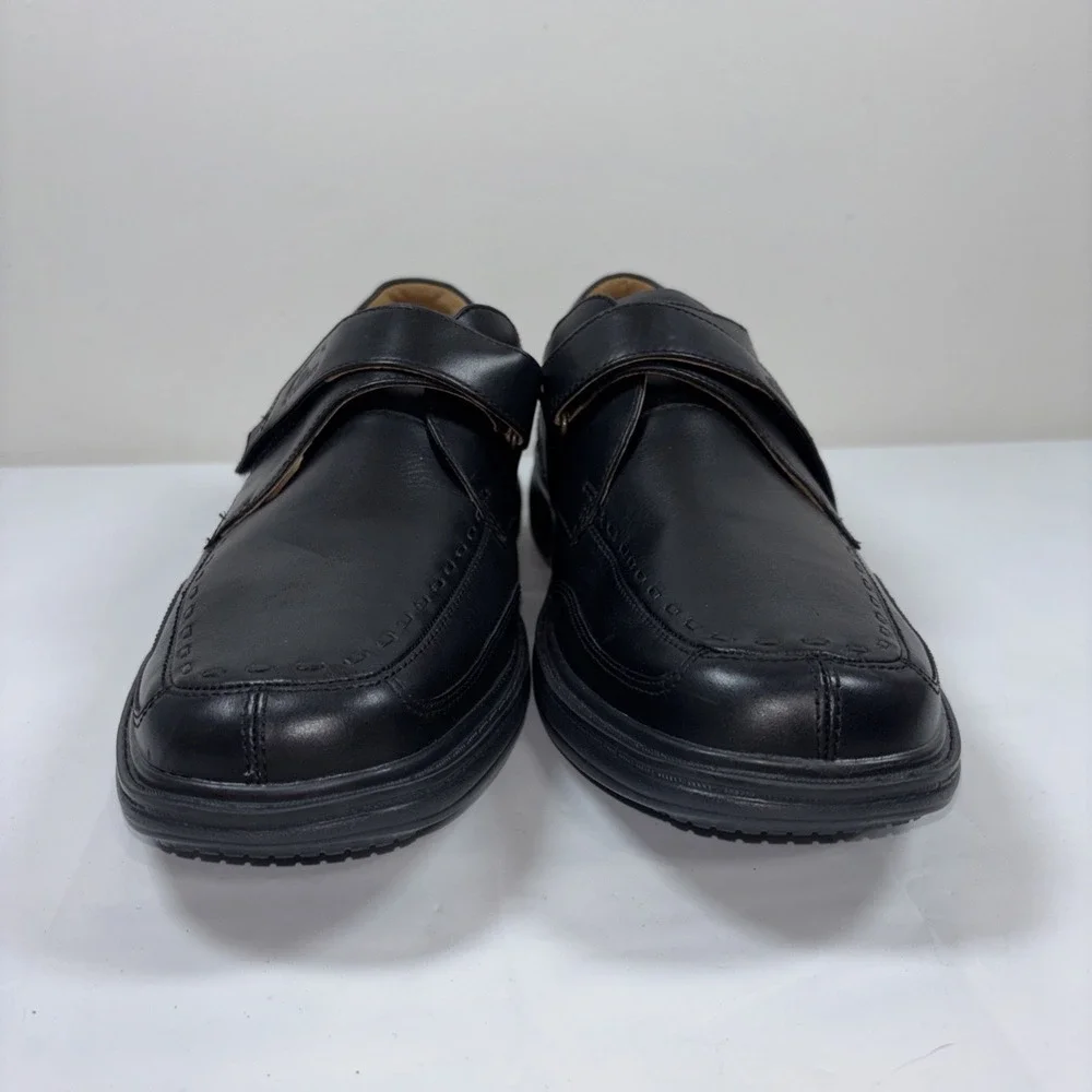 Dr. Comfort Mens 11.5XW 6210 Frank‎ Black Leather Monk Strap Shoes Ortho Dressy